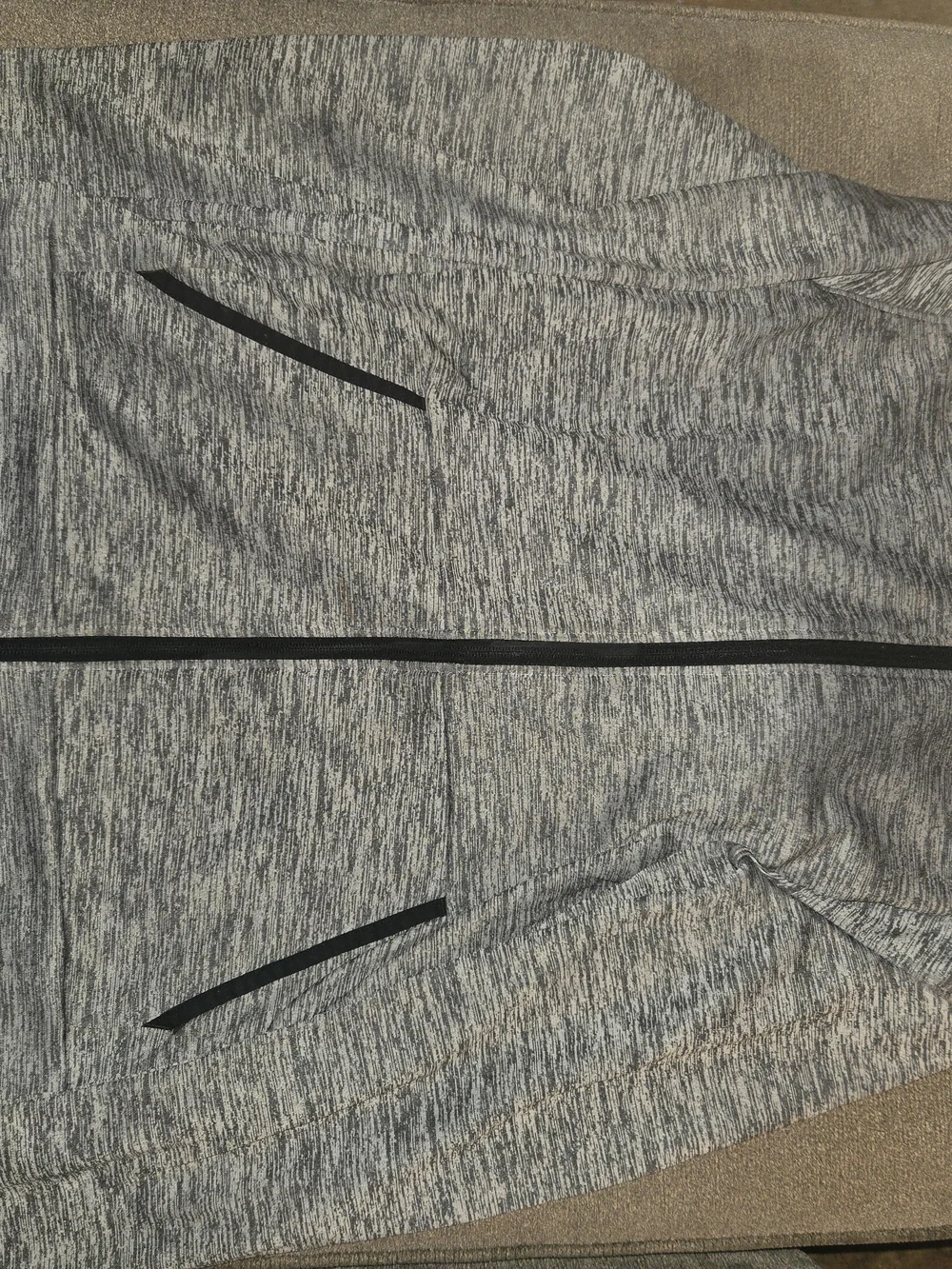 Under Armour Kids Grey Heather Full-Zip Jacket with Black Trim